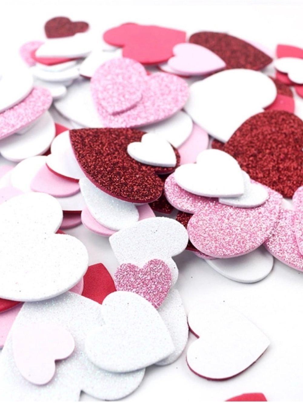 Foam heart Stickers 30
